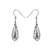 925 Sterling Silver Filigree Dangle Earrings for Women Fashion - superazone
