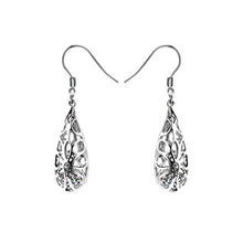 925 Sterling Silver Filigree Dangle Earrings for Women Fashion - superazone