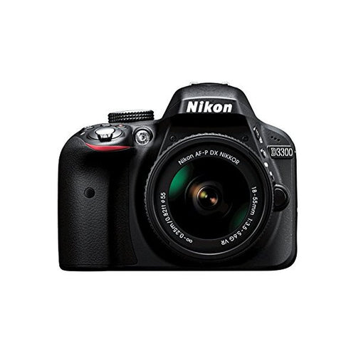 Nikon D3300 w AF P DX 18 55mm VR Digital SLR Black - superazone